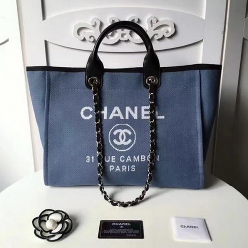 Chanel Large Canvas Tote Einkaufstasche CHA1679 Royal