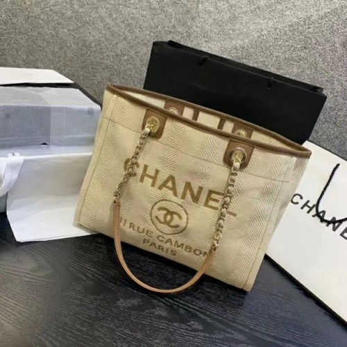 Chanel Große Umhängetasche A67001 Creme