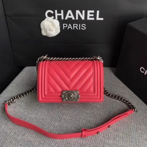 Chanel Le Boy Flap Umhängetasche Original Caviar Leather P67085 rosésilberne Schnalle