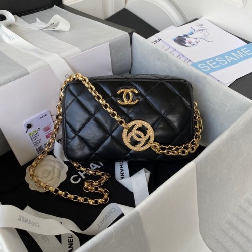 Chanel MINI-KAMERA-TASCHE AS3383 schwarz