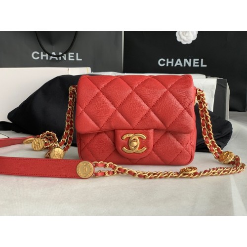 Chanel MINI FLAP BAG AS3368 Burgund