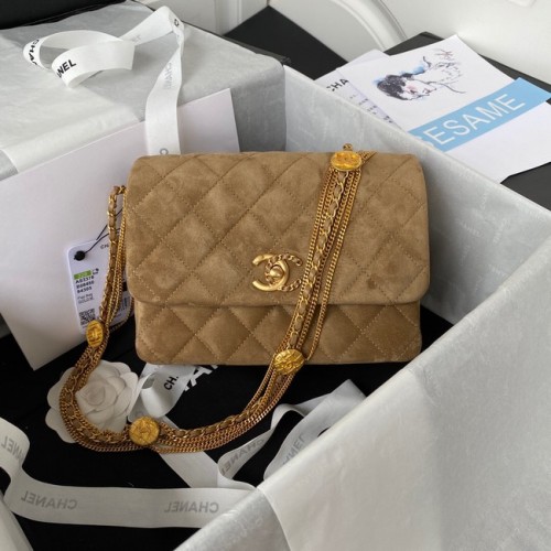 Chanel MINI FLAP BAG AS3378 braun