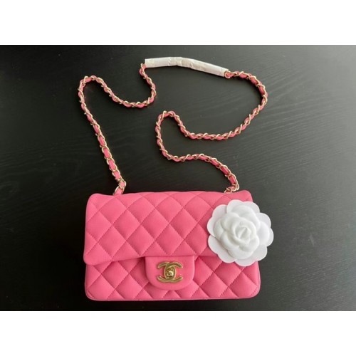 Chanel MINI Flap Bag Original Schafsleder 1116 Pflaume