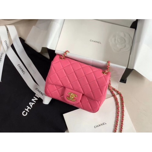 Chanel MINI Flap Bag Original Schafsleder AS1786 rosa