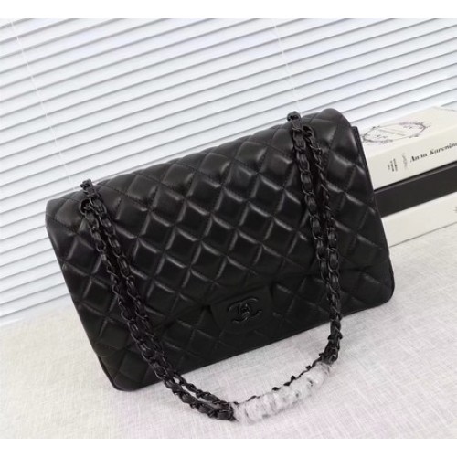 Chanel Maxi Classic Flap Bag Schafsleder A58601 Schwarz