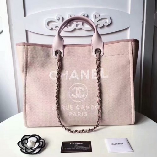 Chanel Medium Original Canvas Leder Tote Einkaufstasche 66941G