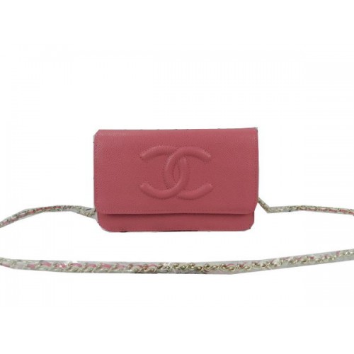 Chanel Original Cannage Patterns Mini Flap Bag aus Leder CHA48654 Pink