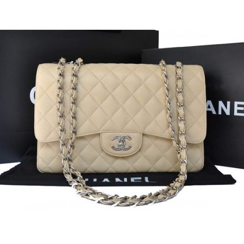 Chanel Original Caviar Leather Flap Bag A28600 Aprikose