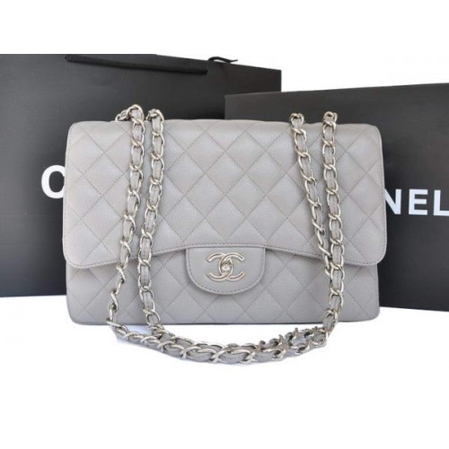 Chanel Original Caviar Leather Flap Bag A28600 Grau