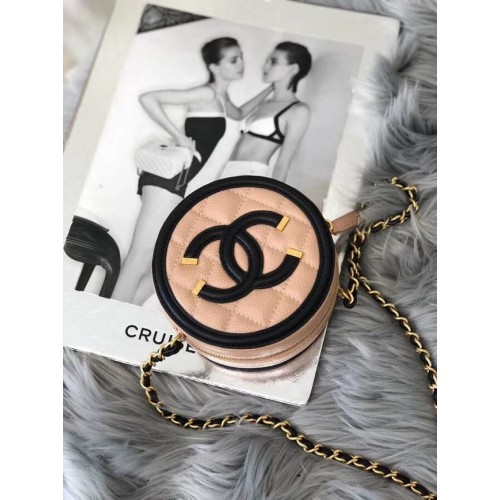 Chanel Original Clutch mit Kette A81599 rosa