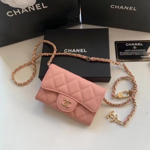 Chanel Original Tasche aus genarbtem Kalbsleder 81081 rosa