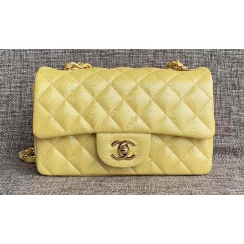 Chanel Original Lather Flap Bag AS1792 Zitrone