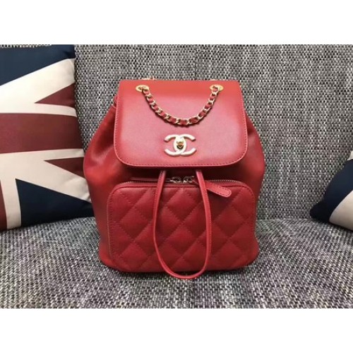 Chanel Original Lederrucksack CHA2590 Rot