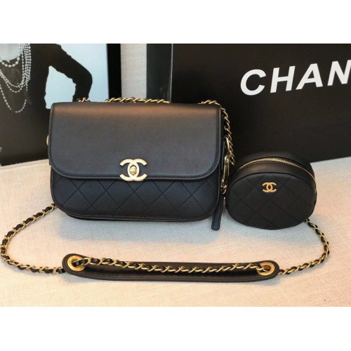 Chanel Original Ledertasche C5787 Schwarz