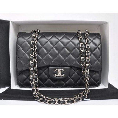 Chanel Original Leder Klappentasche A28600 Schwarz