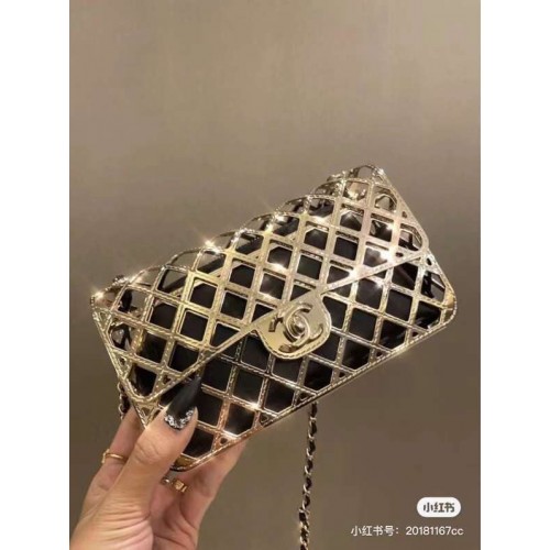 Chanel Original Hohle Ledertasche 1112 Gold