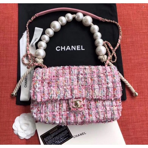 Chanel Original Perle Schultergurt Tasche A1112 Pink