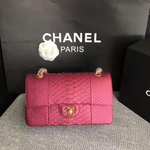 Chanel Original Schultertasche aus Pythonleder CF1112B