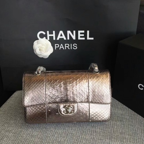 Chanel Original Schultertasche aus Pythonleder CF1112D