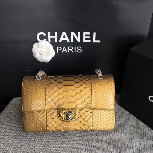 Chanel Original Schultertasche aus Pythonleder CF1112G