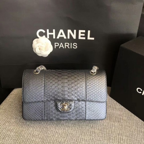Chanel Original Schultertasche aus Pythonleder CF1112H