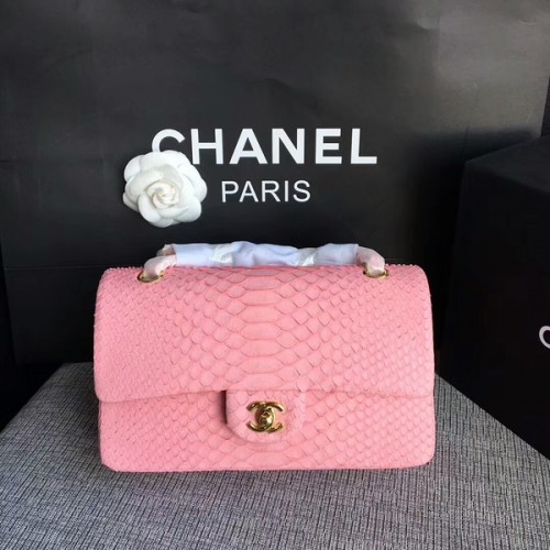 Chanel Original Schultertasche aus Pythonleder CF1112V