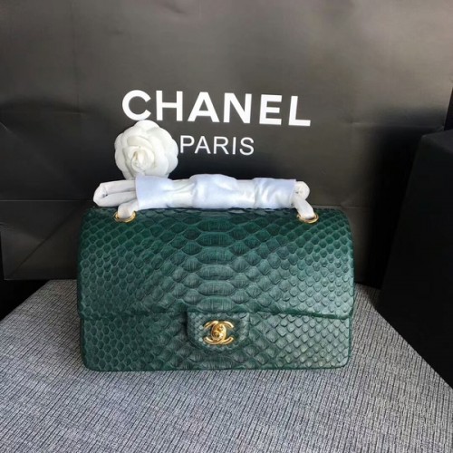 Chanel Original Schultertasche aus Pythonleder CF1112X
