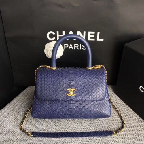 Chanel Original Tragetasche aus Pythonleder 8119B