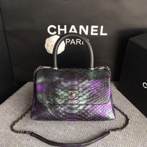 Chanel Original Tragetasche aus Pythonleder 8119C