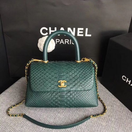 Chanel Original Tragetasche aus Pythonleder 8119D