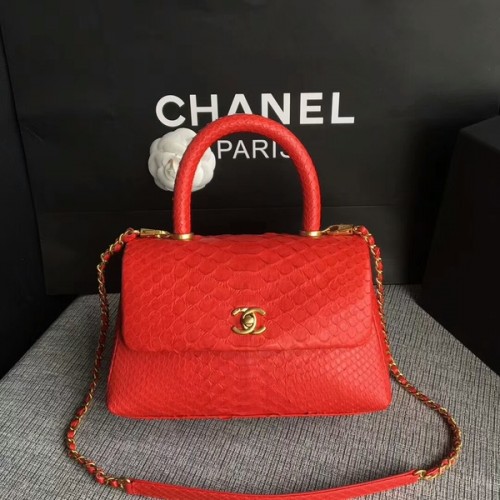 Chanel Original Tragetasche aus Pythonleder 8119K