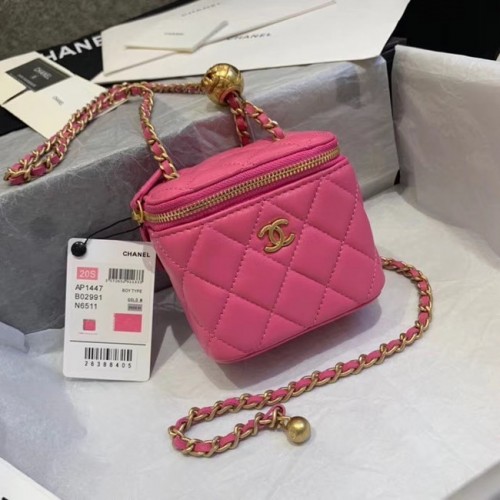 Chanel Original Kleine klassische Kettenkastenhandtasche AP1447 Rose