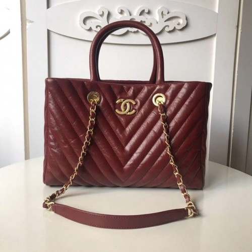 Chanel Original große Einkaufstasche A57974 Burgund