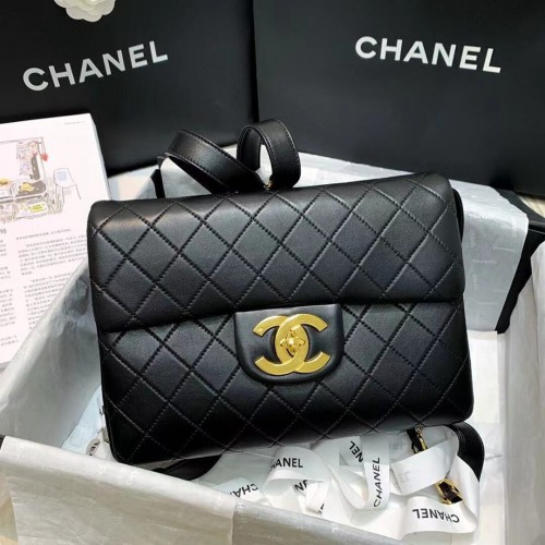 Chanel Original Ledertasche AS2655 Schwarz