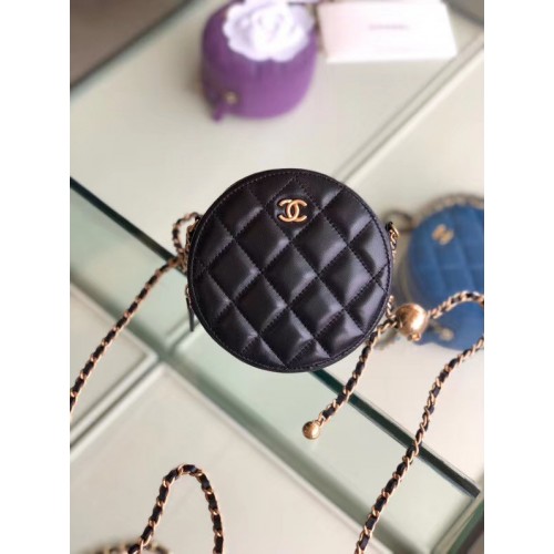 Chanel Original Mini-Schaffelltasche AS1449 schwarz