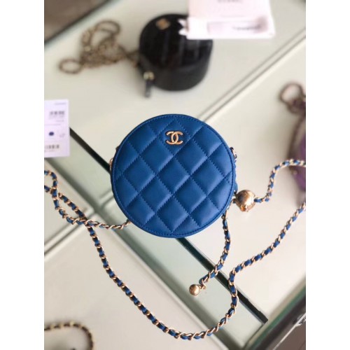 Chanel Original Mini-Schaffelltasche AS1449 blau
