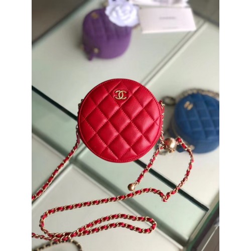 Chanel Original Mini-Schaffelltasche AS1449 rot