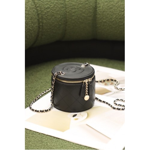 Chanel Original Mini Classic Chain Box Handtasche SS2021 schwarz