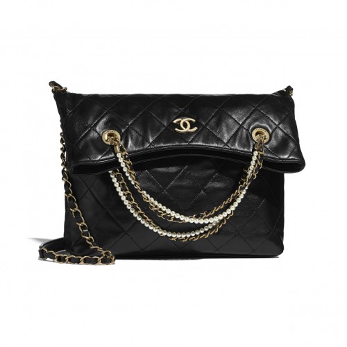 Chanel Original Einkaufstasche AS2213 schwarz