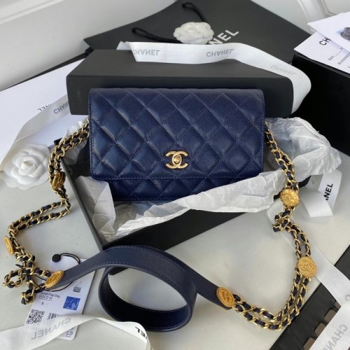 Chanel KLEINE FLAP BAG AP2840 Königsblau