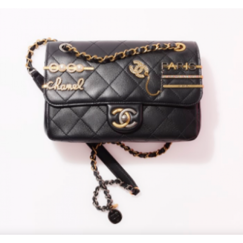 Chanel KLEINE FLAP BAG AS2979 schwarz