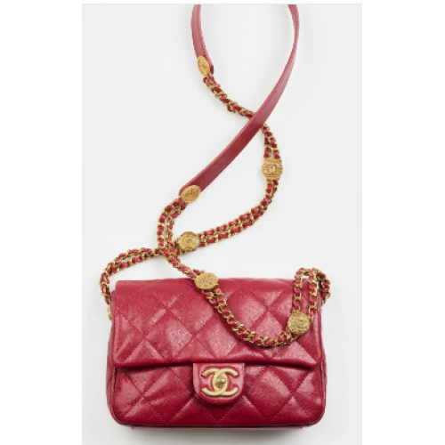 Chanel KLEINE FLAP BAG AS3369 Burgund