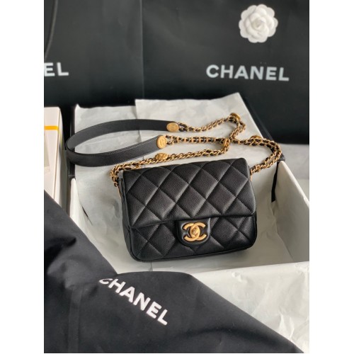 Chanel KLEINE FLAP BAG AS3369 schwarz