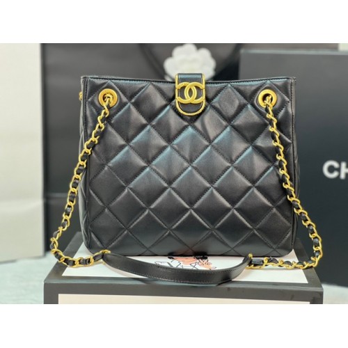Chanel KLEINE EINKAUFSTASCHE AS3477 schwarz