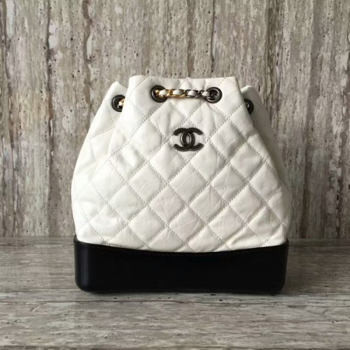 Chanel Schaffell-Leder-Rucksack 93825 Weiß