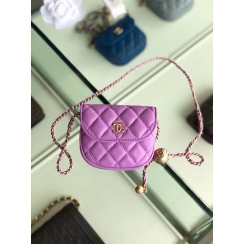Chanel Schaffell Original Ledertasche AP1461 Lavendel