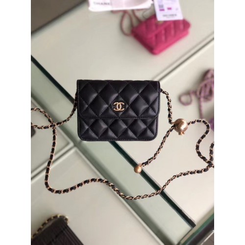 Chanel Schaffell Original Ledertasche AP1461 schwarz