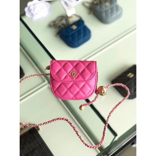 Chanel Lammfell Original Ledertasche AP1461 Rose