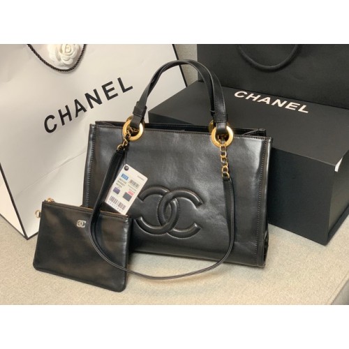 Chanel Schaffell Umhängetasche AS3128 schwarz