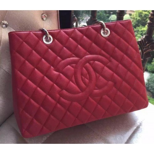 Chanel Shopper Bag Original Kalbsleder A95021 Rot